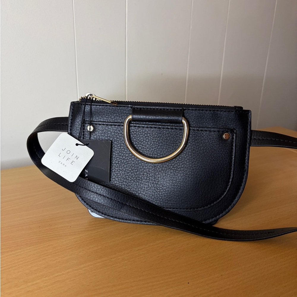 Zara Black Waist Bag